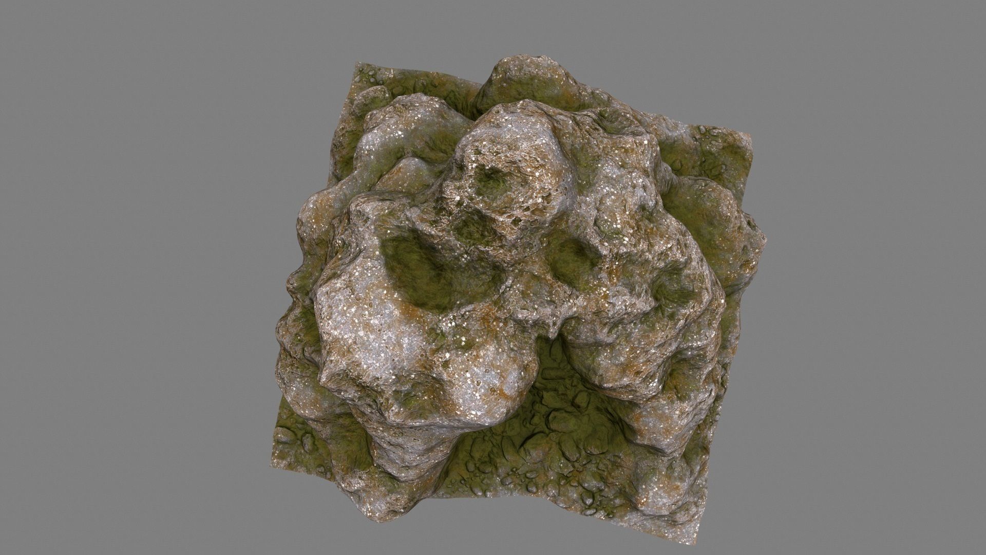 Rock Low-poly 3D model_8