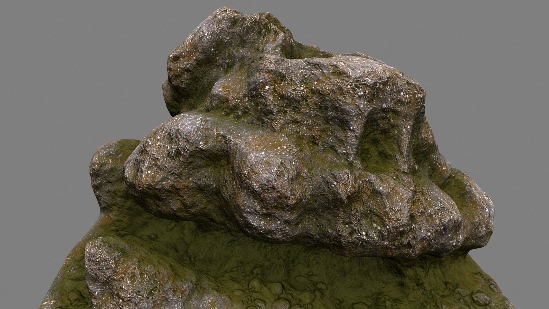 Rock Low-poly 3D model_16
