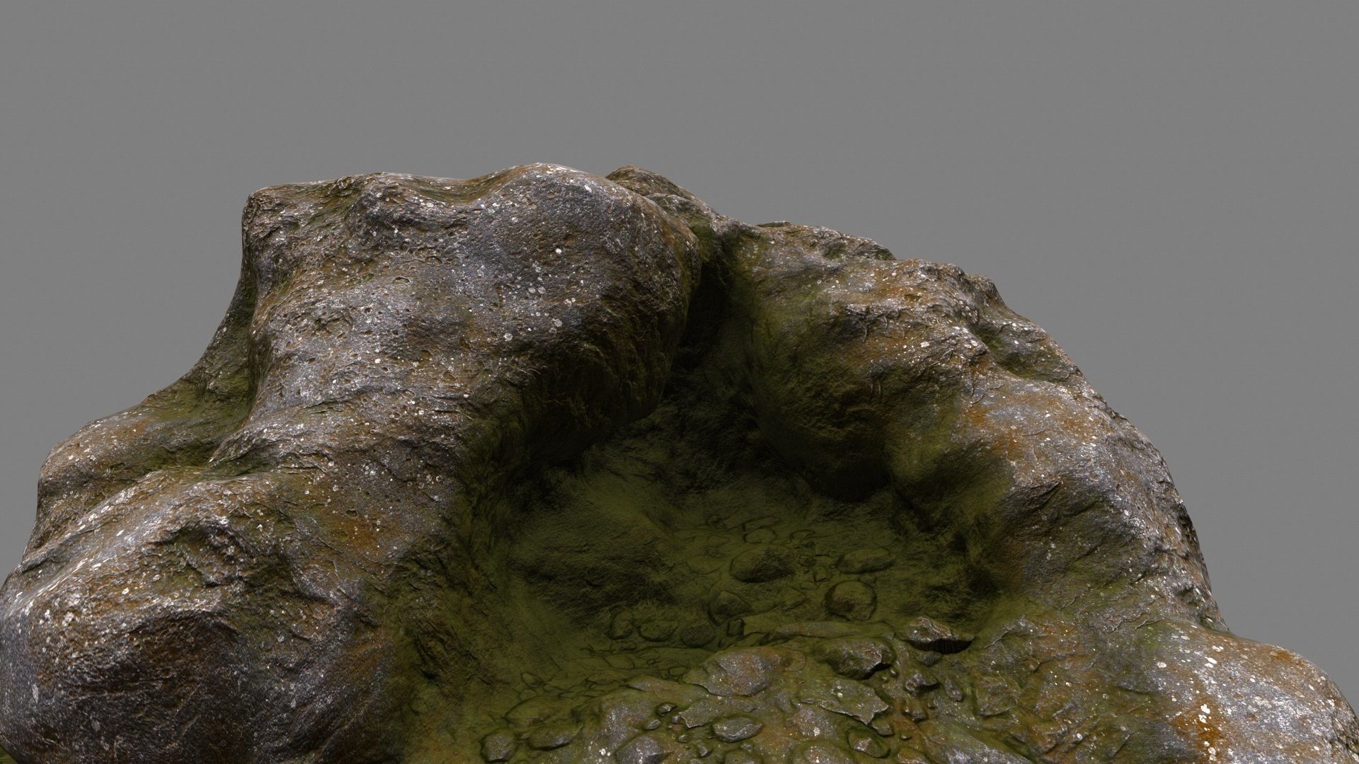Rock Low-poly 3D model_15