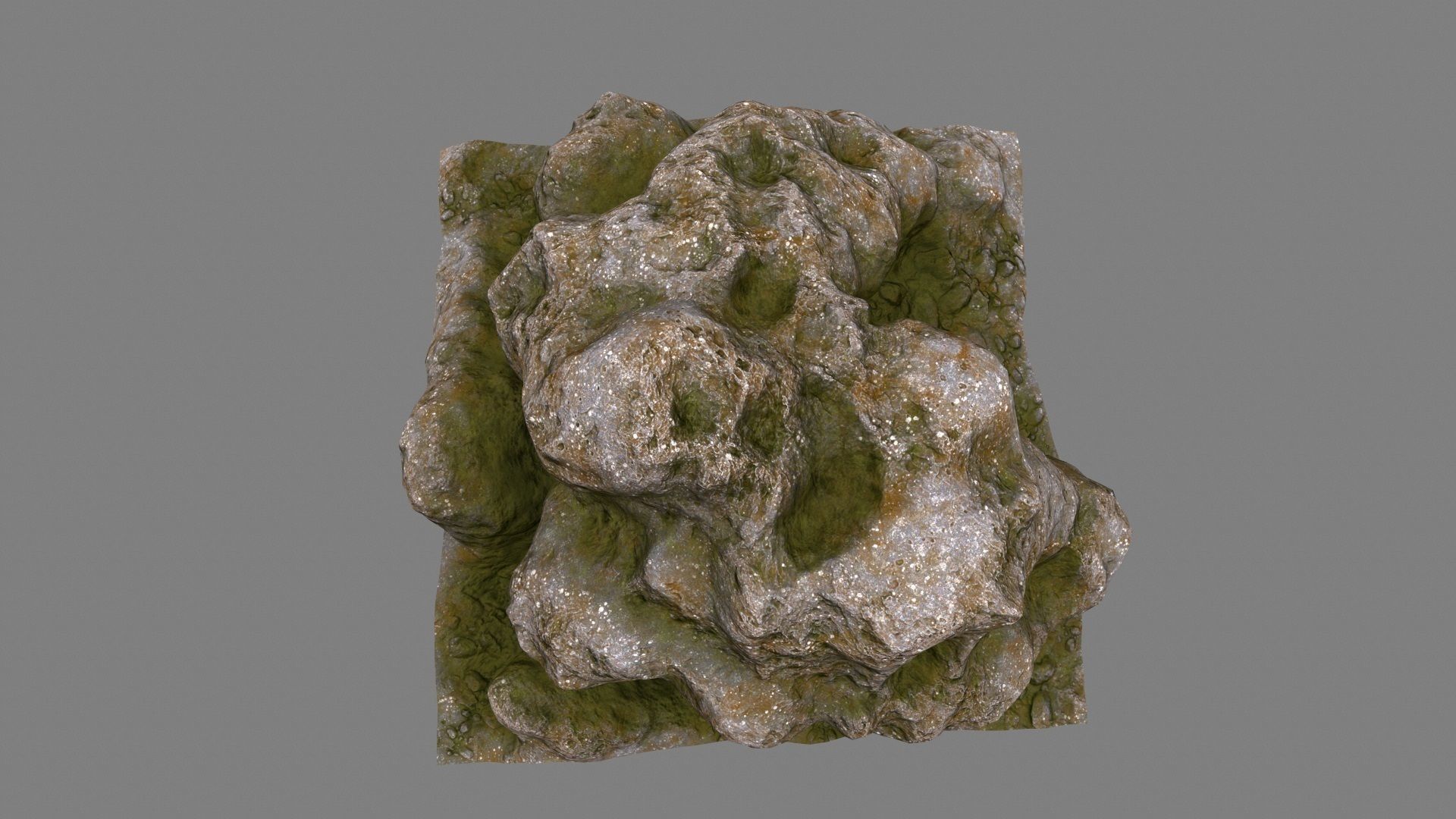 Rock Low-poly 3D model_6
