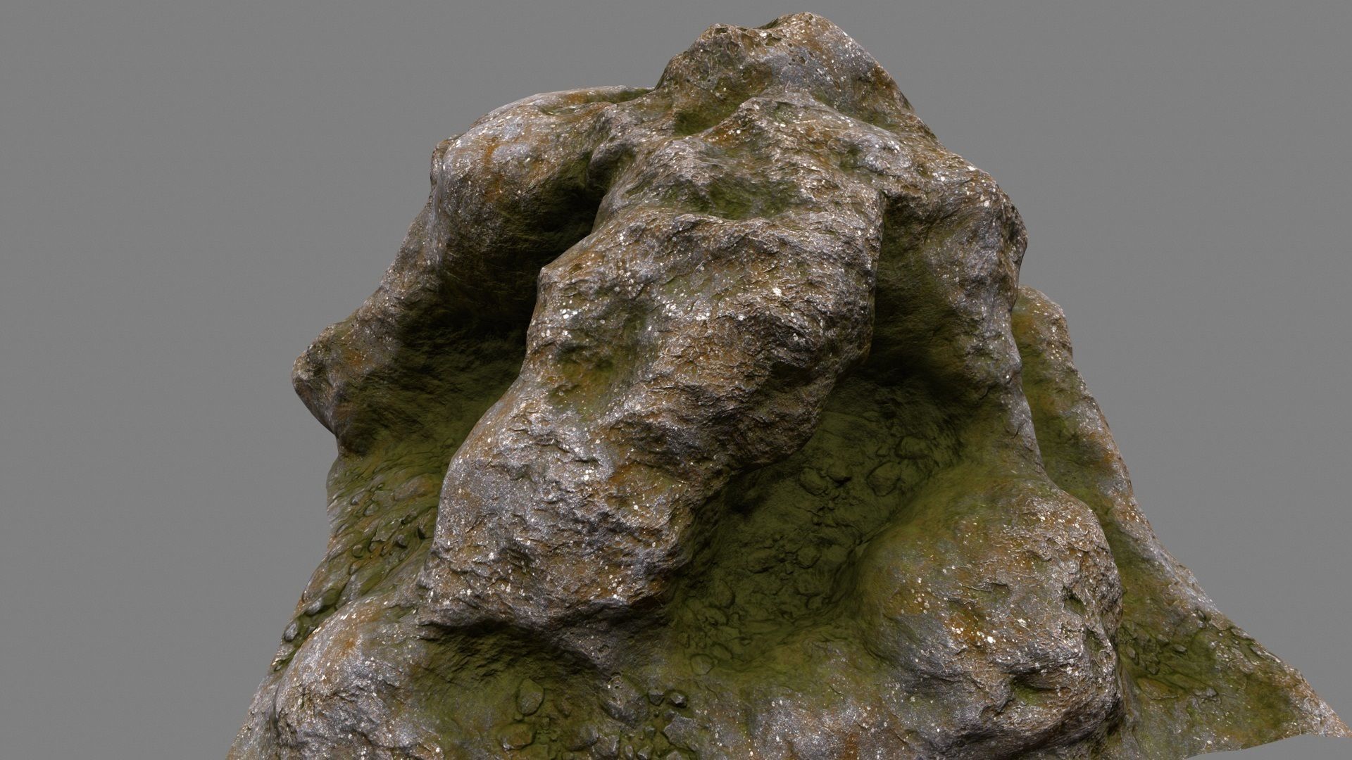 Rock Low-poly 3D model_10