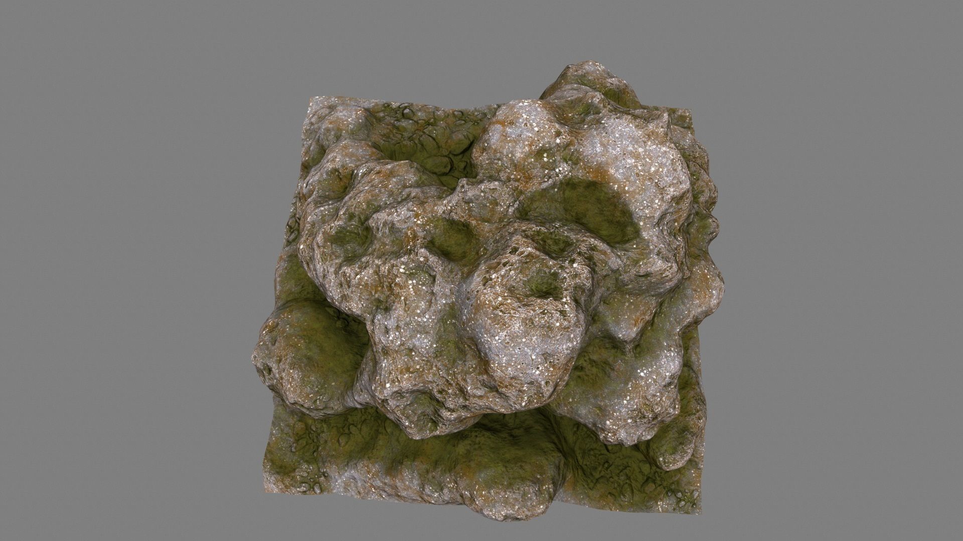 Rock Low-poly 3D model_7