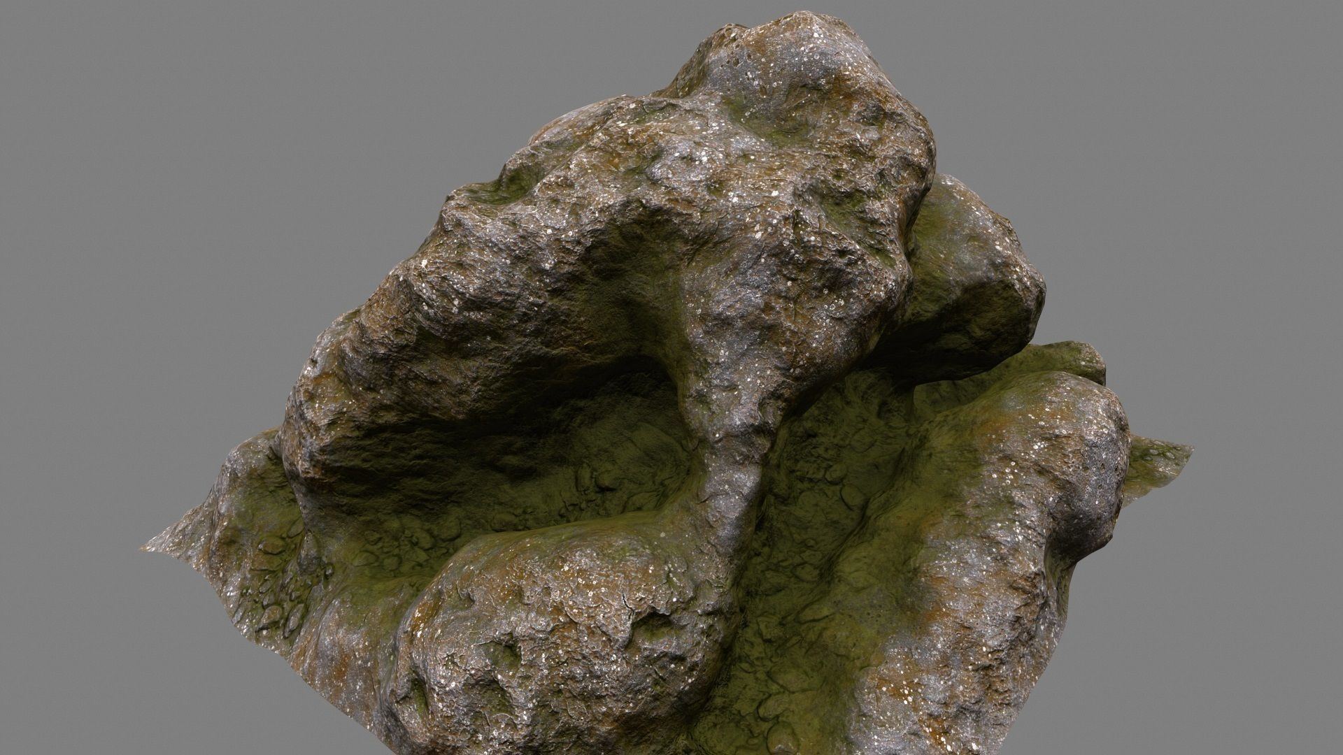 Rock Low-poly 3D model_4