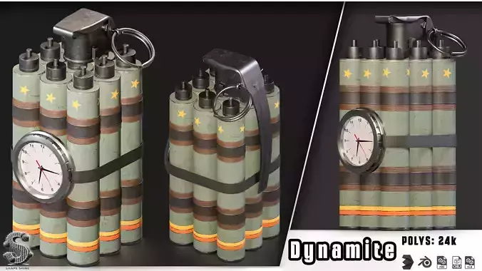 Dynamite 10 3D model
