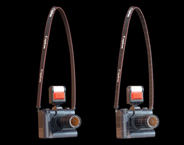 SLR Camera - PBR Game Ready  Low-poly 3D model