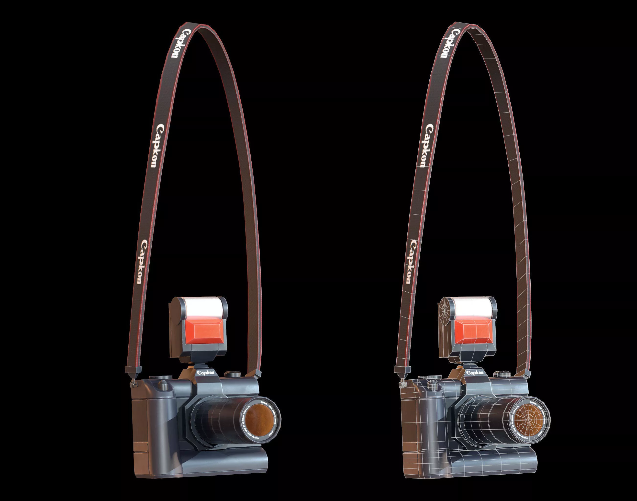 SLR Camera - PBR Game Ready Low-poly 3D model