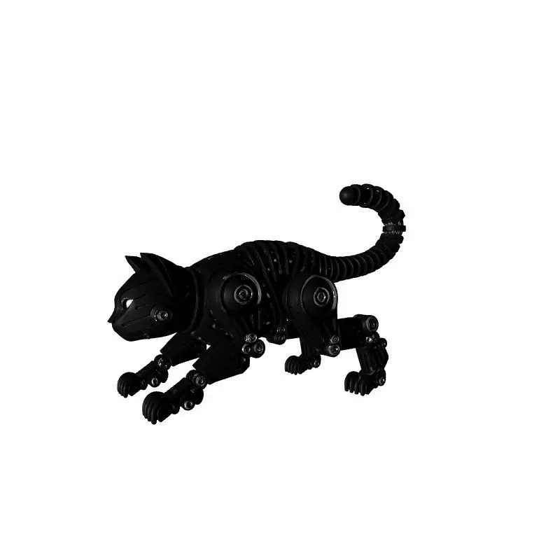 Robotic Cat Companion 3D Model 3D print model