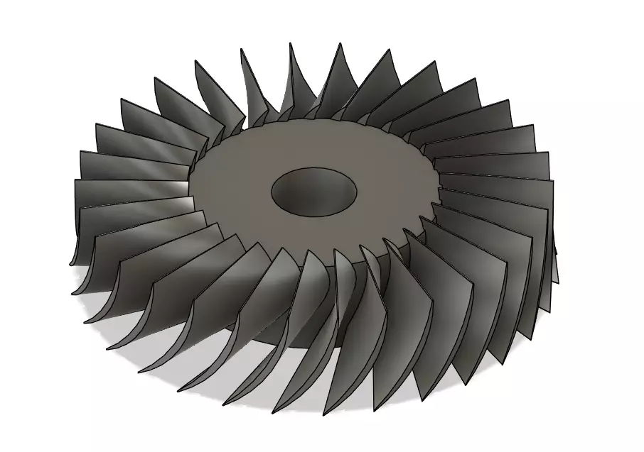 Axial Turbine Wheel 3D model
