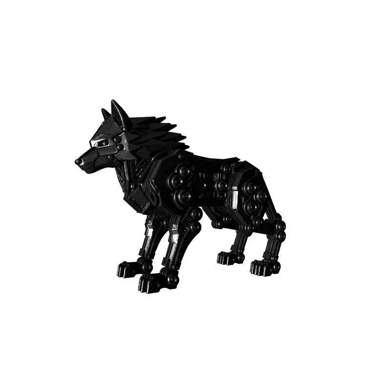 Angry Wolf Animal 3D Model 3D print model