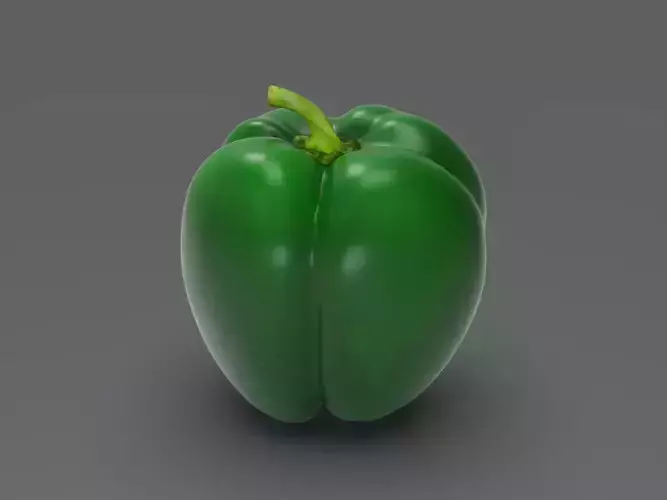 capsicum vegetable 3D model 4