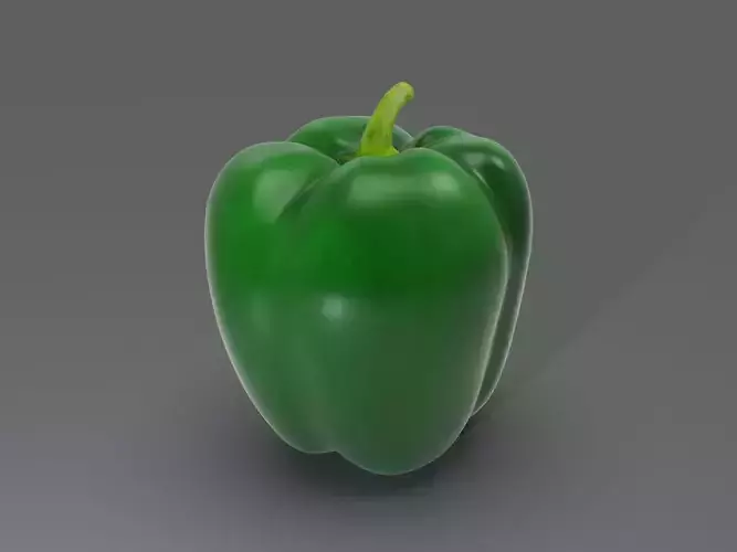 capsicum vegetable 3D model 3