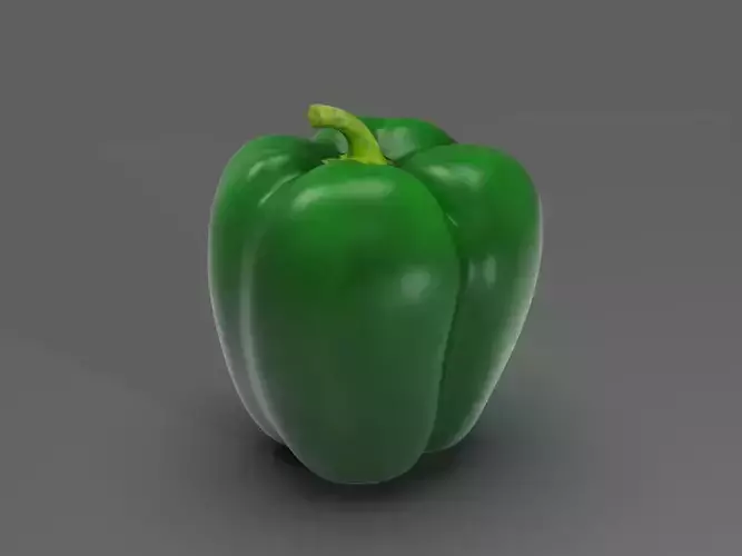 capsicum vegetable 3D model 5