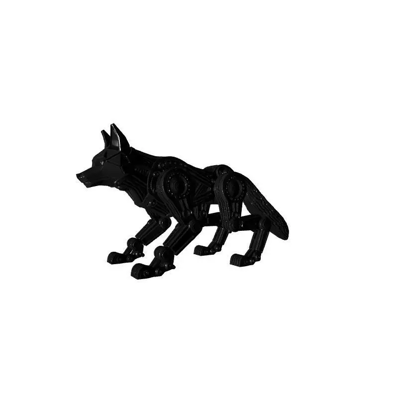 Robotic Angry Dog Animal 3D Model 3D print model