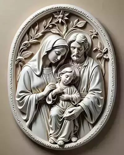 Pendant Jesus Pendant gold pendant silver pendant Jesus Family