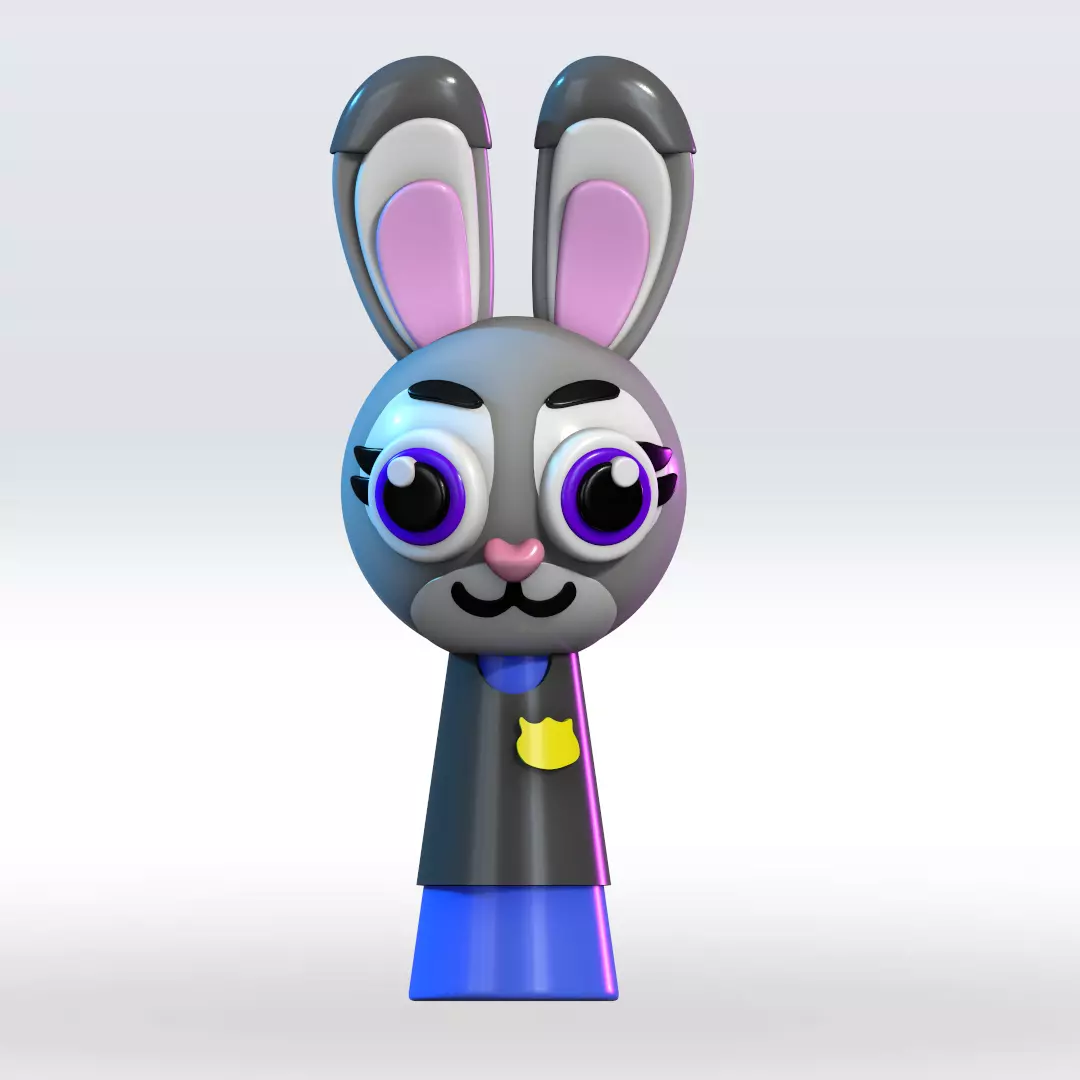 Sprunki Judy Hopps Zootopia 2 STL 3D Model Multicolor 3D print model