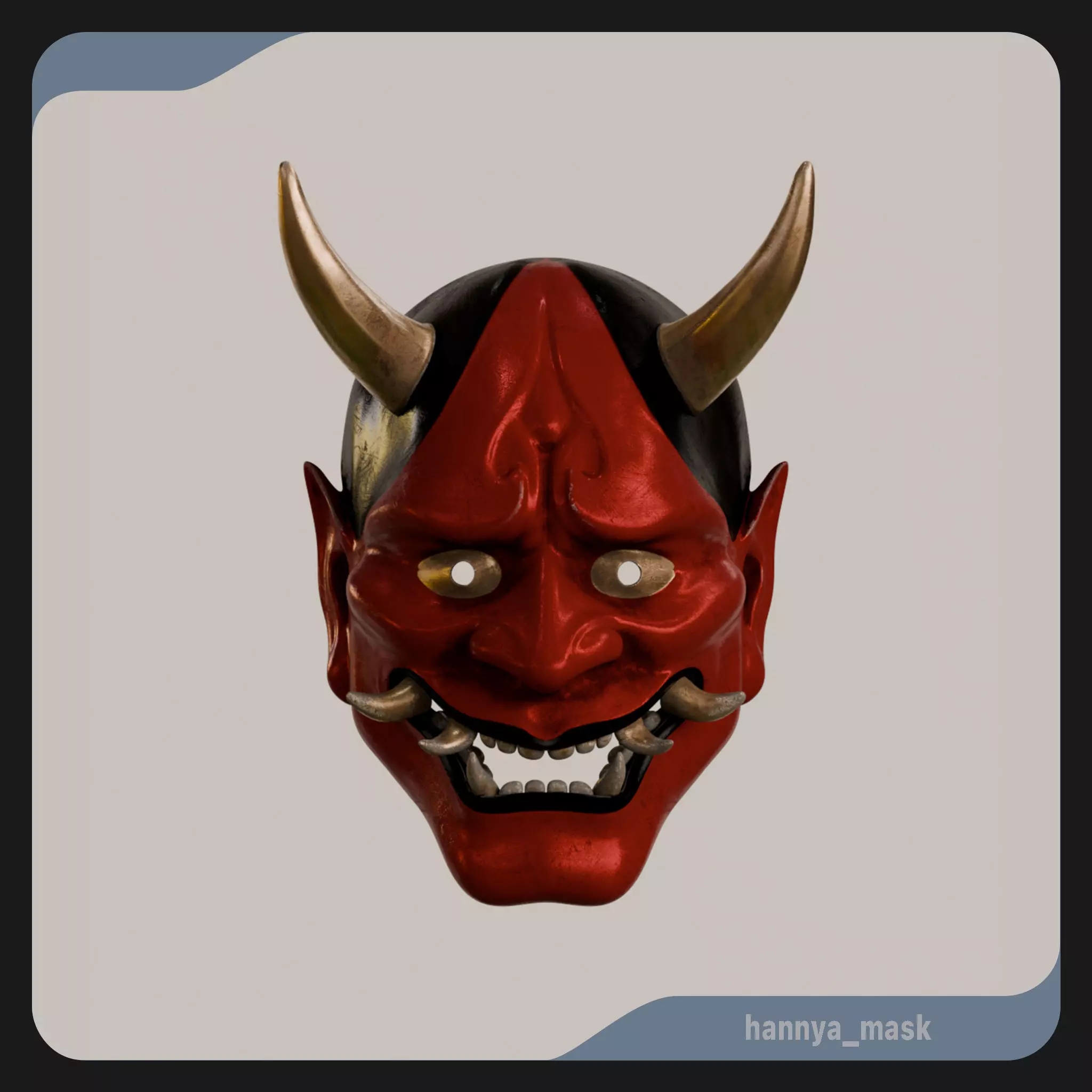 Modern Hannya Mask 3D model