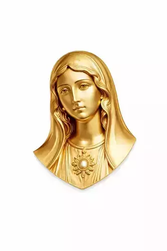 Religious pendant Mother pendant gold pendant silver pendant