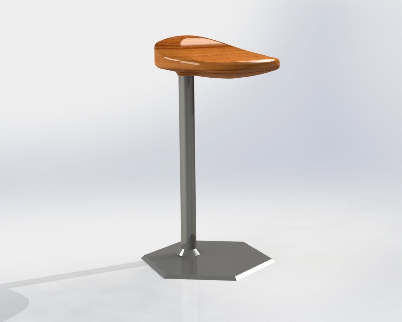 Stool Chair ROUTH 3D model_3