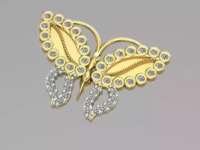 sintered butterfly pendant