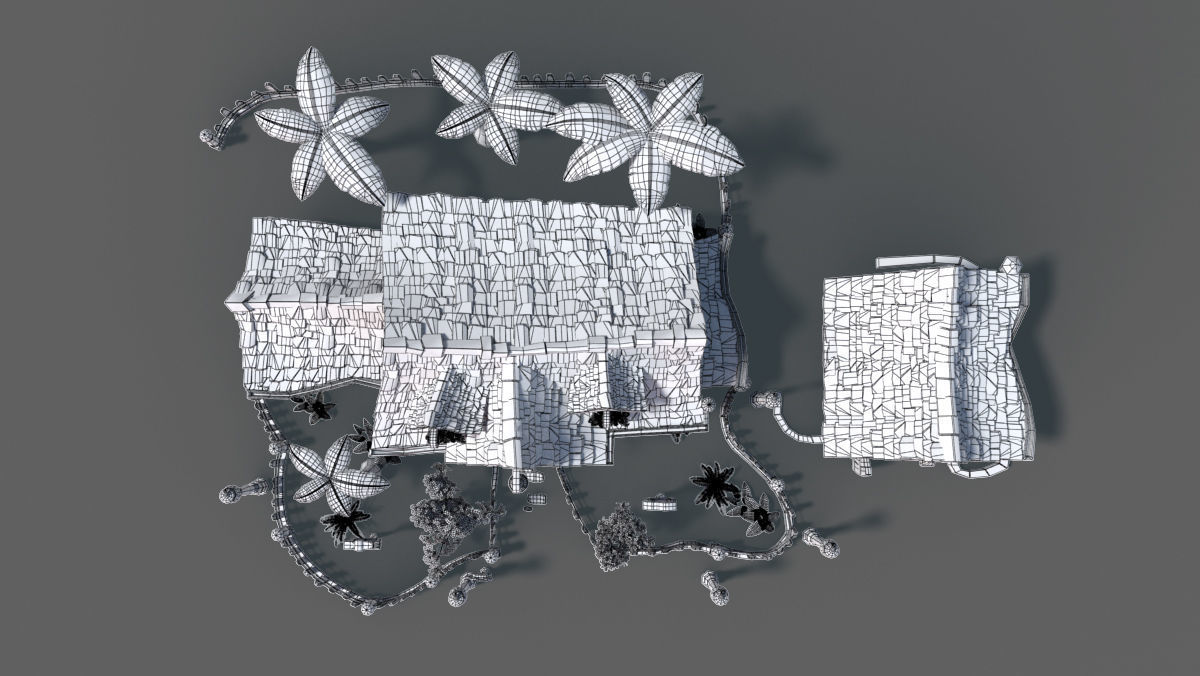 Cartoon House 3D model_8