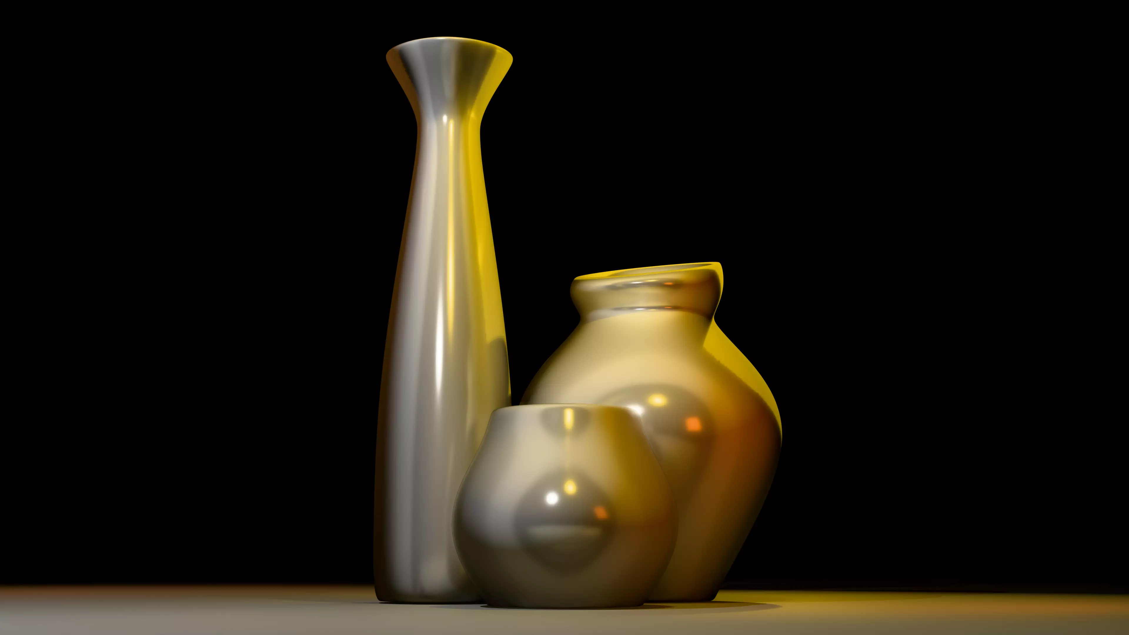 20 decorative basic and plain vases collection set Free 3D model