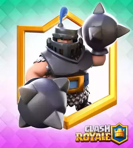 Clash Royale Mega Knight Card 3D model