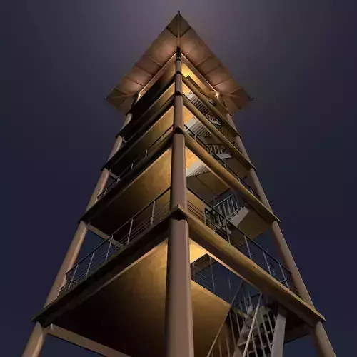 Tropical tower 26A05 3D model