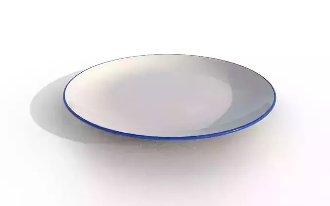 Plate M10 Low-poly 3D model