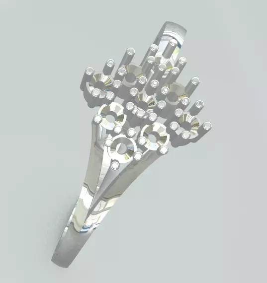 Modern Minimalist Ring 3D Printable Model 3D print model
