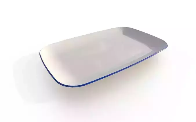 Plate M11 Low-poly 3D model