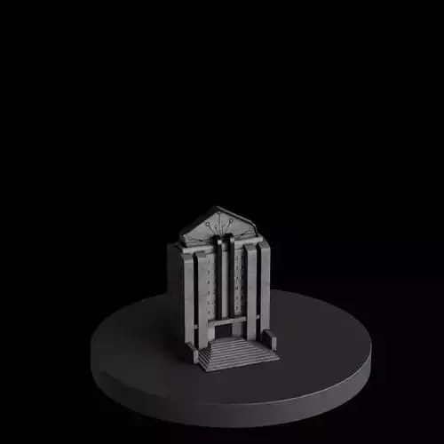 Dark Deco City Bundle 3D model 7