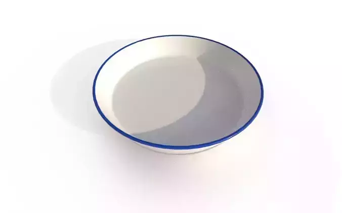 Plate M17 Low-poly 3D model