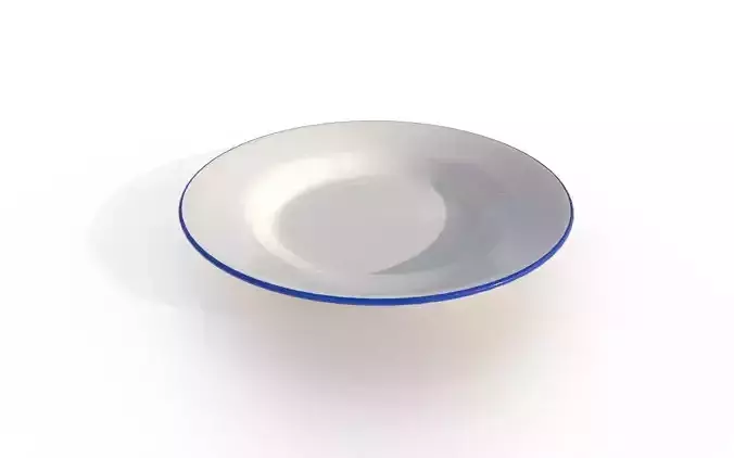 Plate M23 Low-poly 3D model