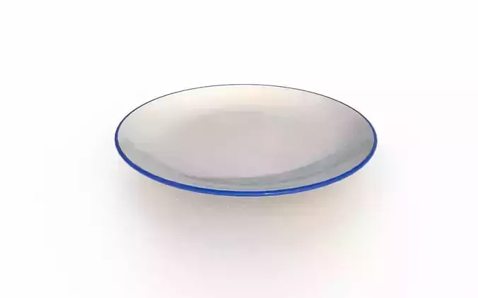 Plate M24 Low-poly 3D model