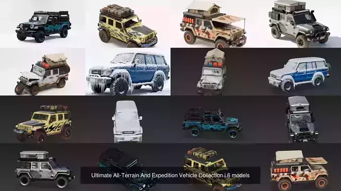 Ultimate All-Terrain And Expedition Vehicle Collection 3D Model Pack