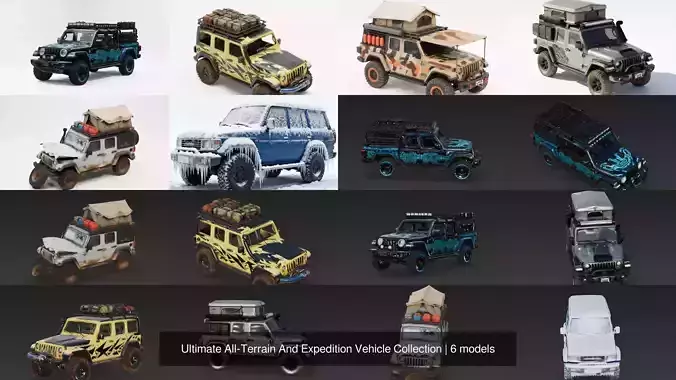 Ultimate All-Terrain And Expedition Vehicle Collection 3D Model Pack