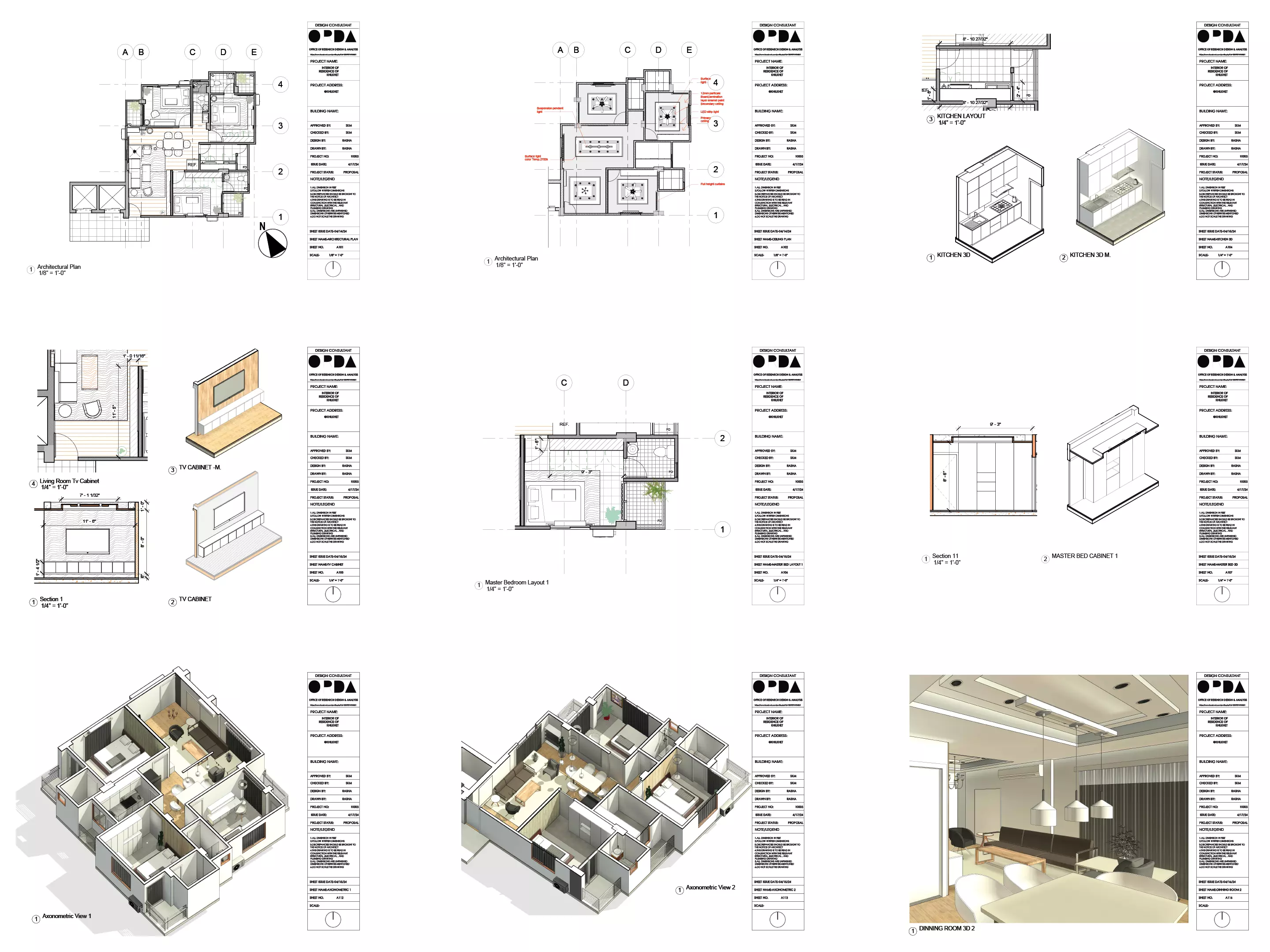 Modern Apartment Interior Design 3D model