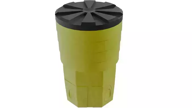 Sand Barrel V1 Low-poly 3D model