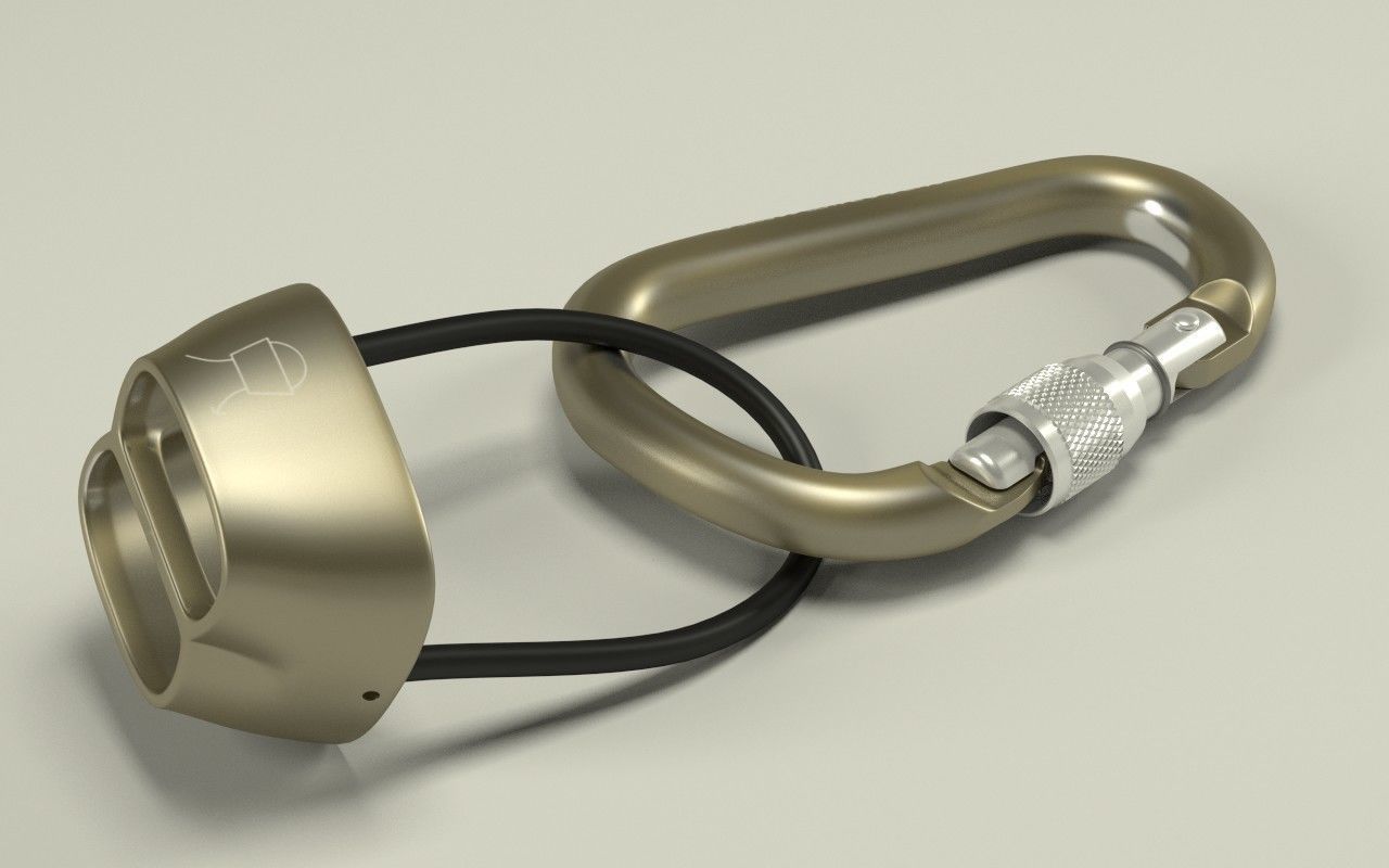 Climbing belay equipment 3D model_1