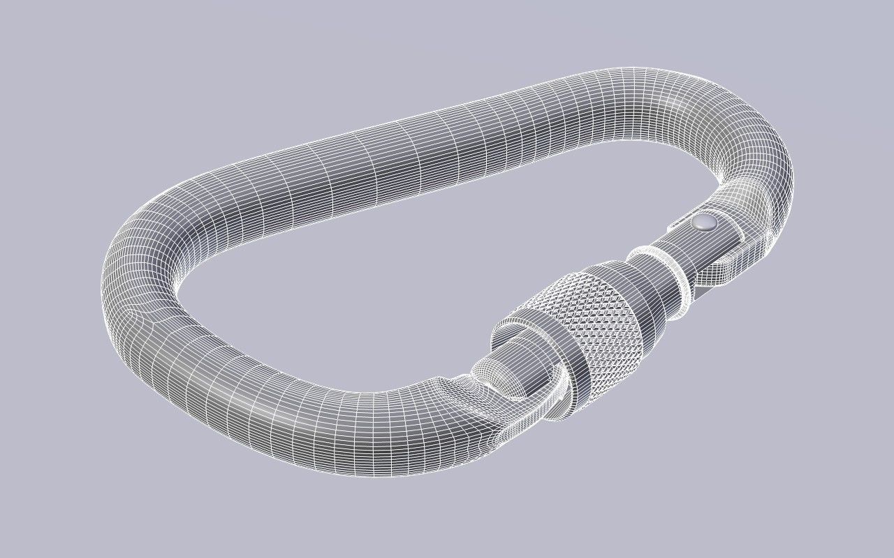 Climbing belay equipment 3D model_7