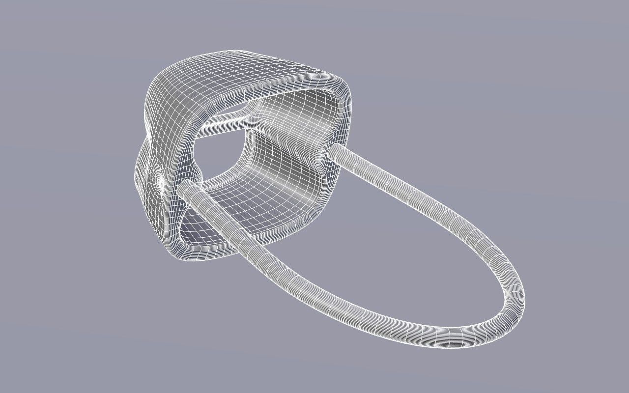 Climbing belay equipment 3D model_10