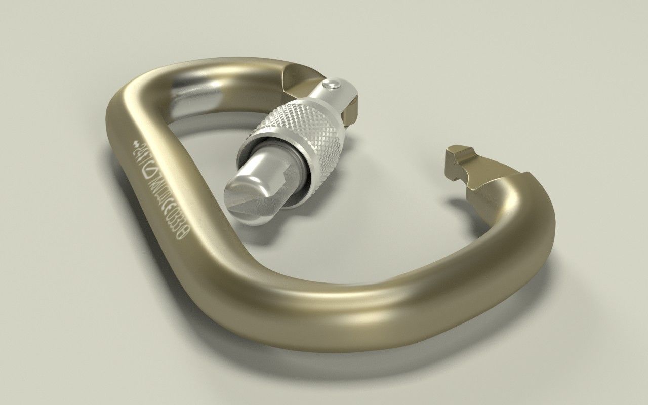 Climbing belay equipment 3D model_4