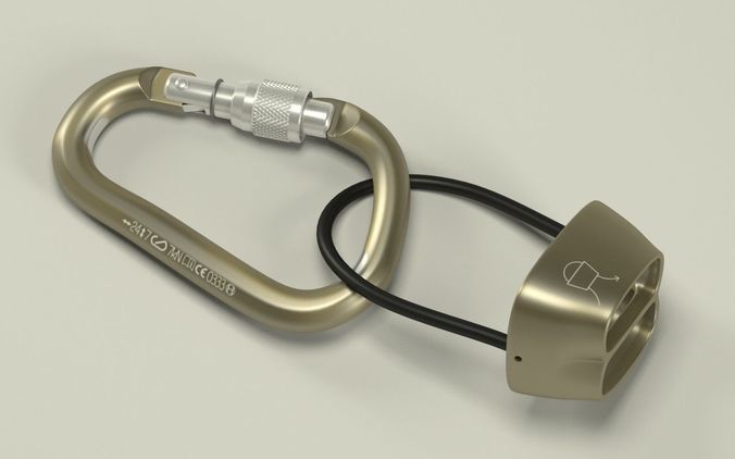 Climbing belay equipment 3D model