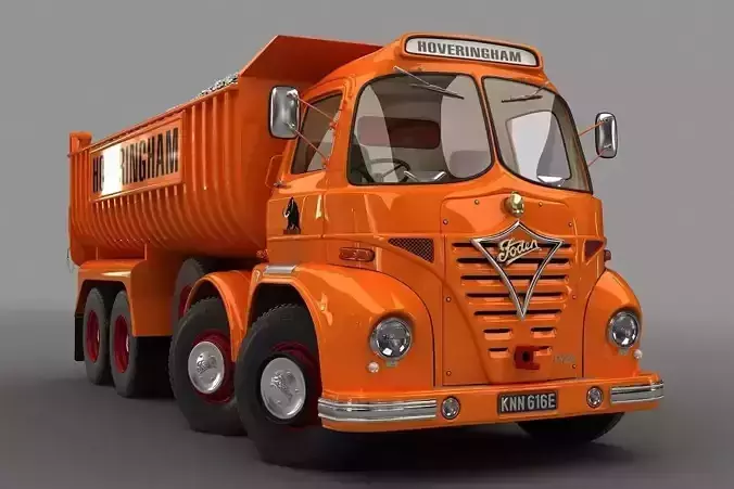 Foden S21 Hoveringham Tipper Truck  1962 3D model