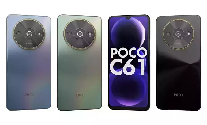 Xiaomi Poco C61 Green 3D model | CGTrader