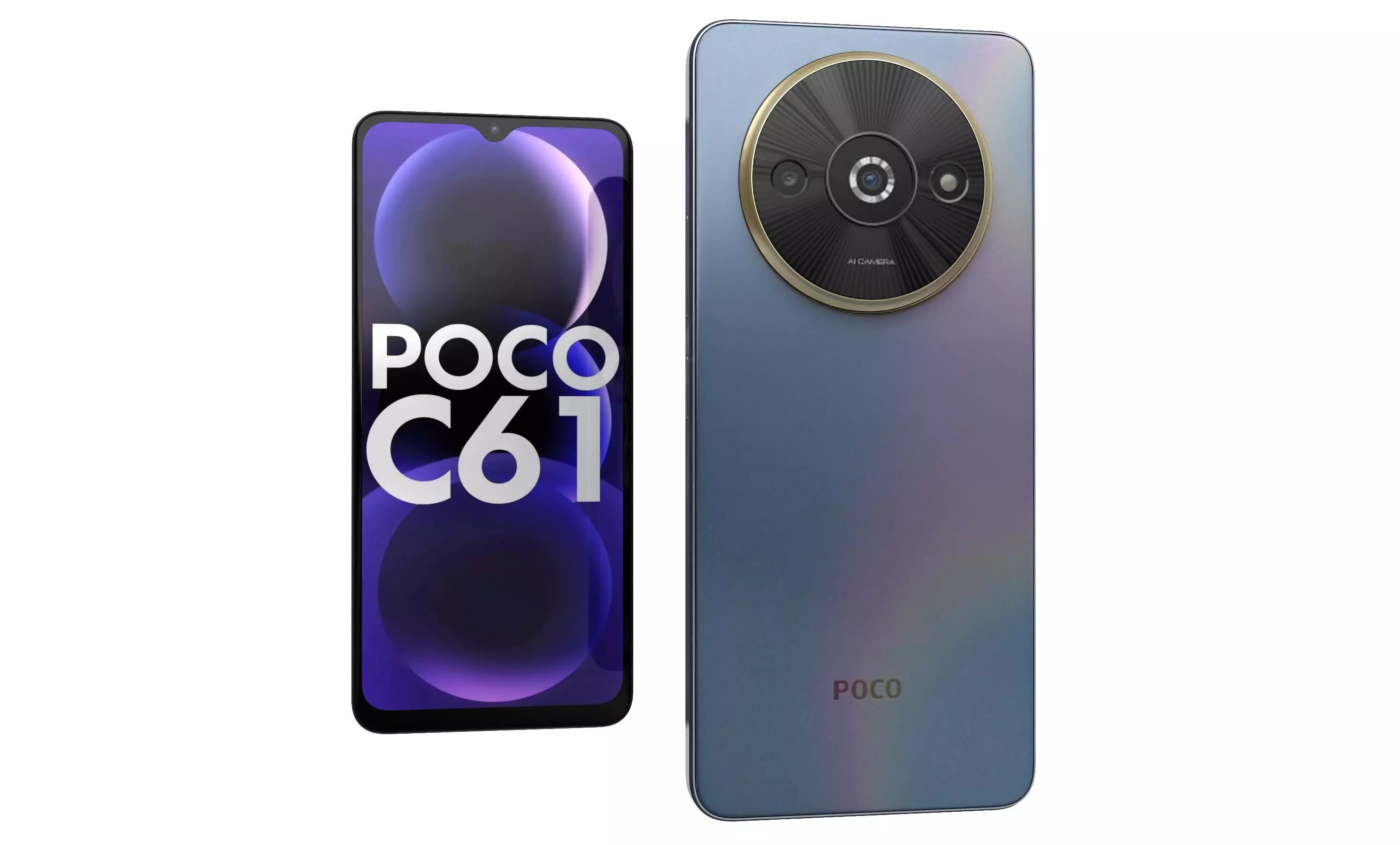 Xiaomi Poco C61 Blue High Poly 3D model | CGTrader