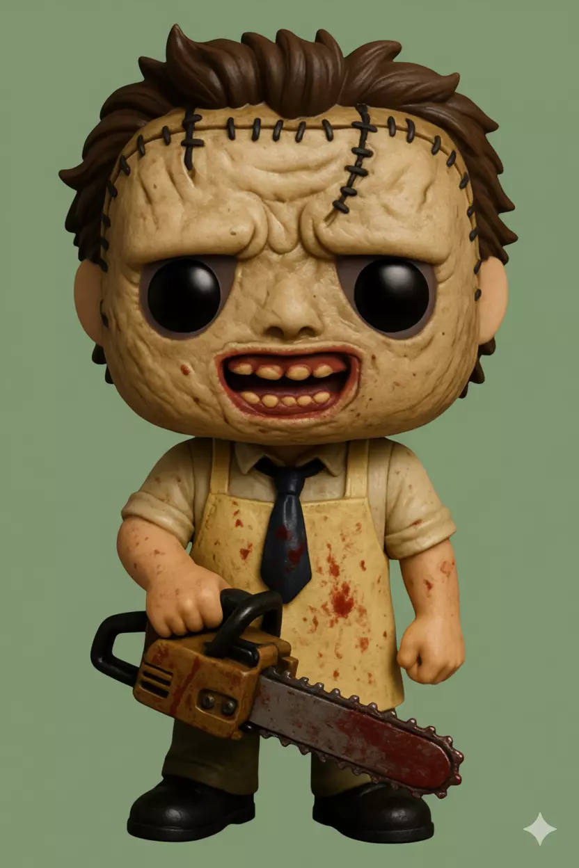 Leatherface Funko POP - Style 3D Print Model 3D print model