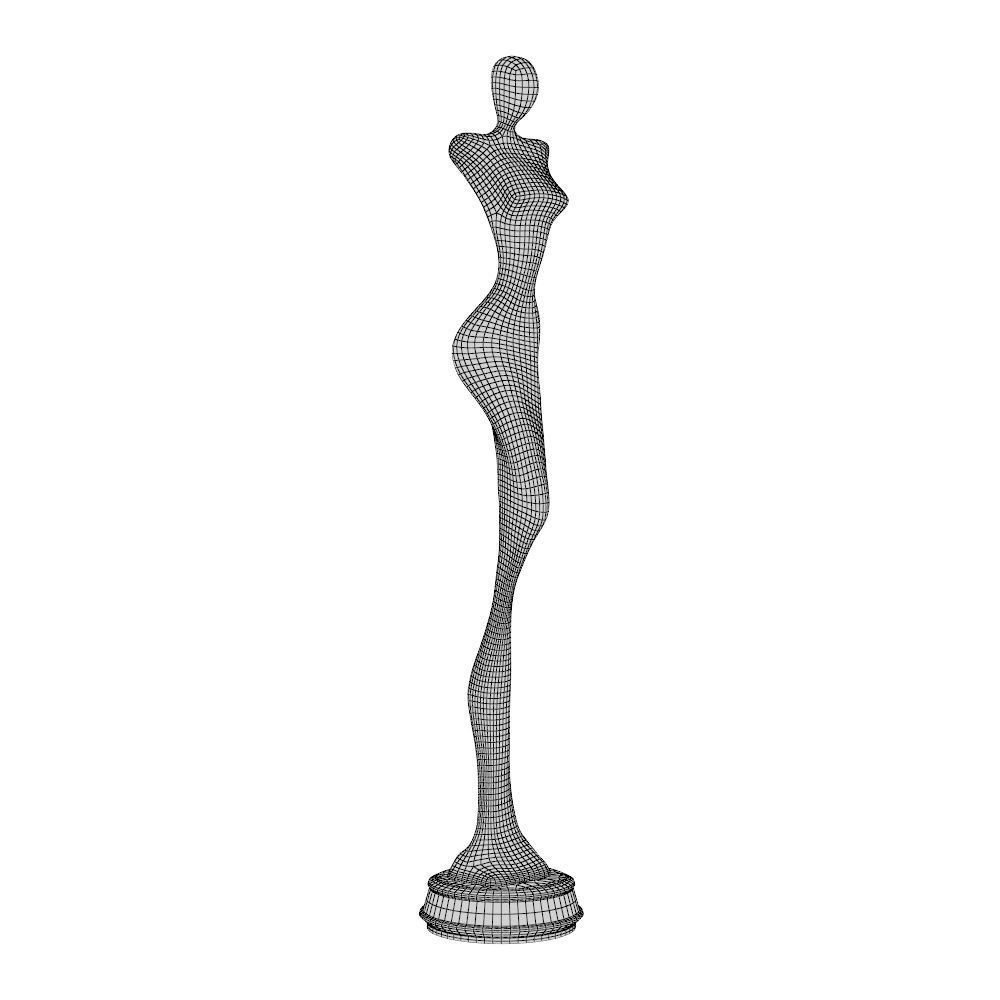 Woman Sculpture P 3D print model_13