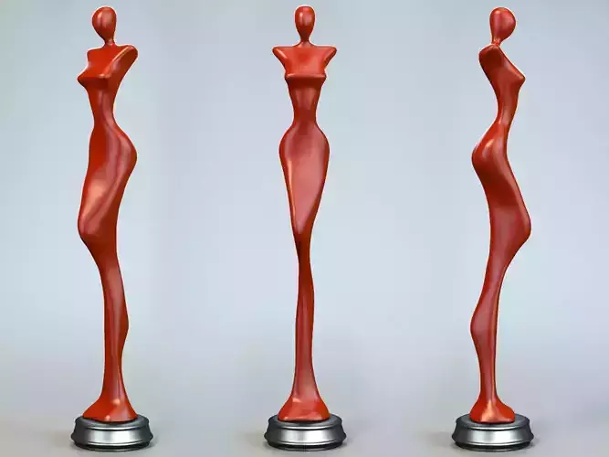 Woman Sculpture P 3D print model