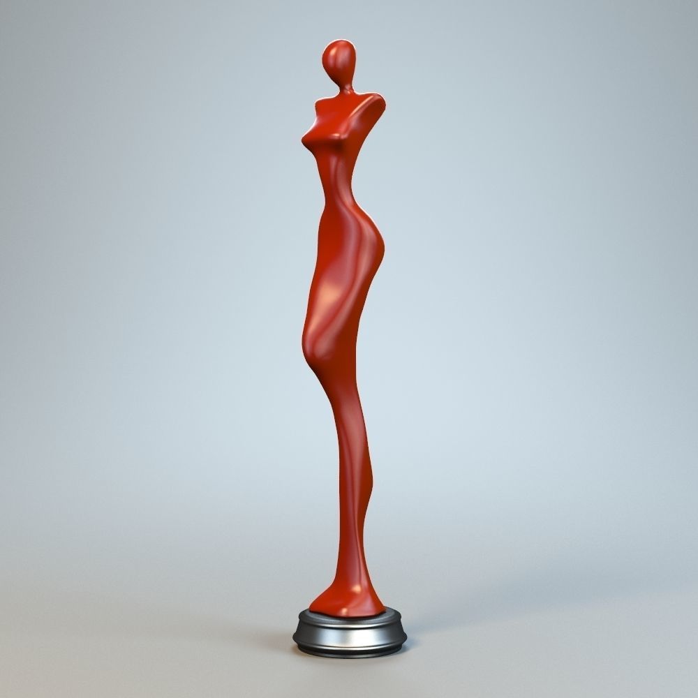 Woman Sculpture P 3D print model_3